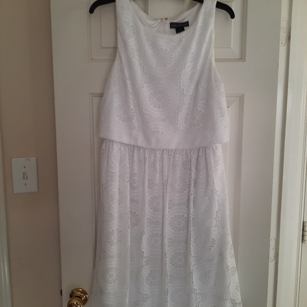 Jessica Howard white lace dress size 14